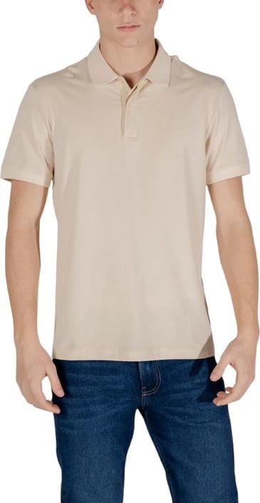 Polo për meshkuj Ea7, beige