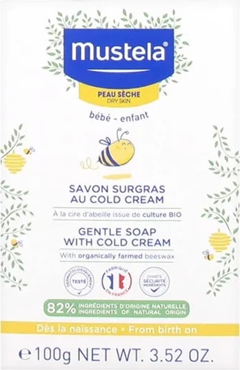 Sapun i butë Mustela Gentle Bath Soap me Cold Cream për bebe, 100g