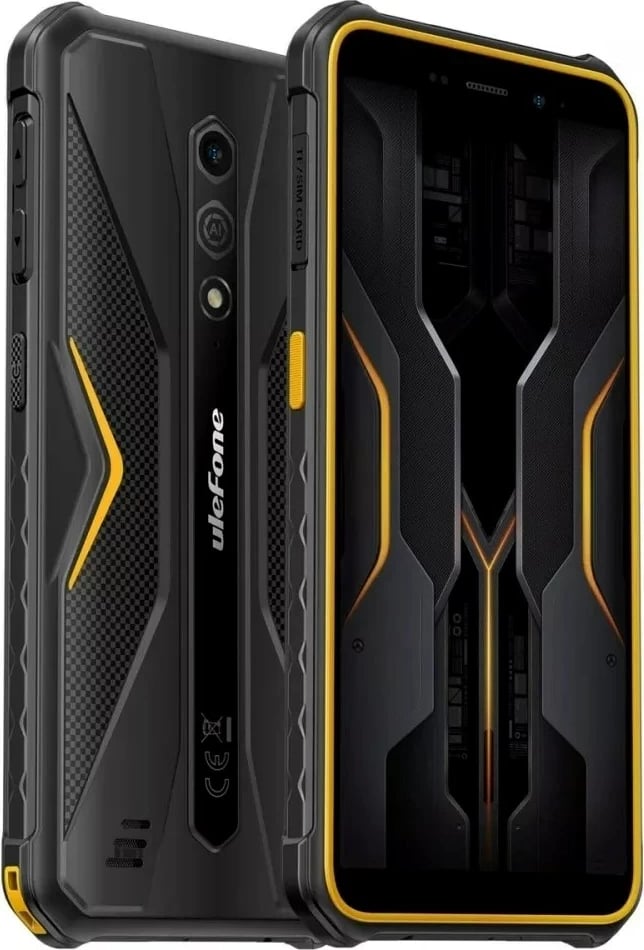 Celular Ulefone Armor X12 Pro, 4/64GB, Android, zi dhe portokalli pa karikues