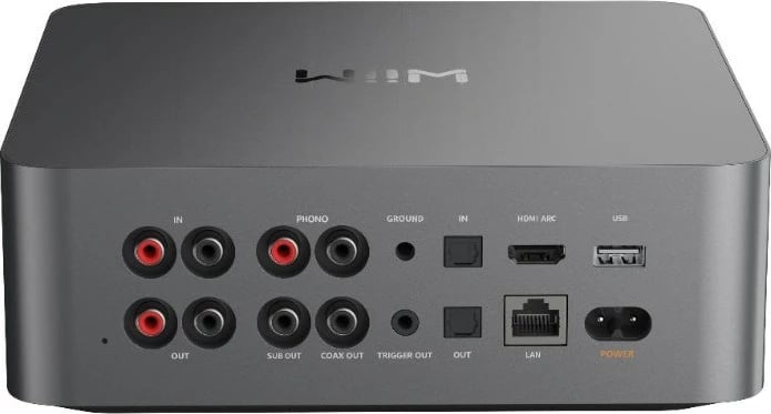 Hi-Res music streamer WiiM Ultra, 806110, 24-bit, Bluetooth 5.3, Ethernet, gri e errët