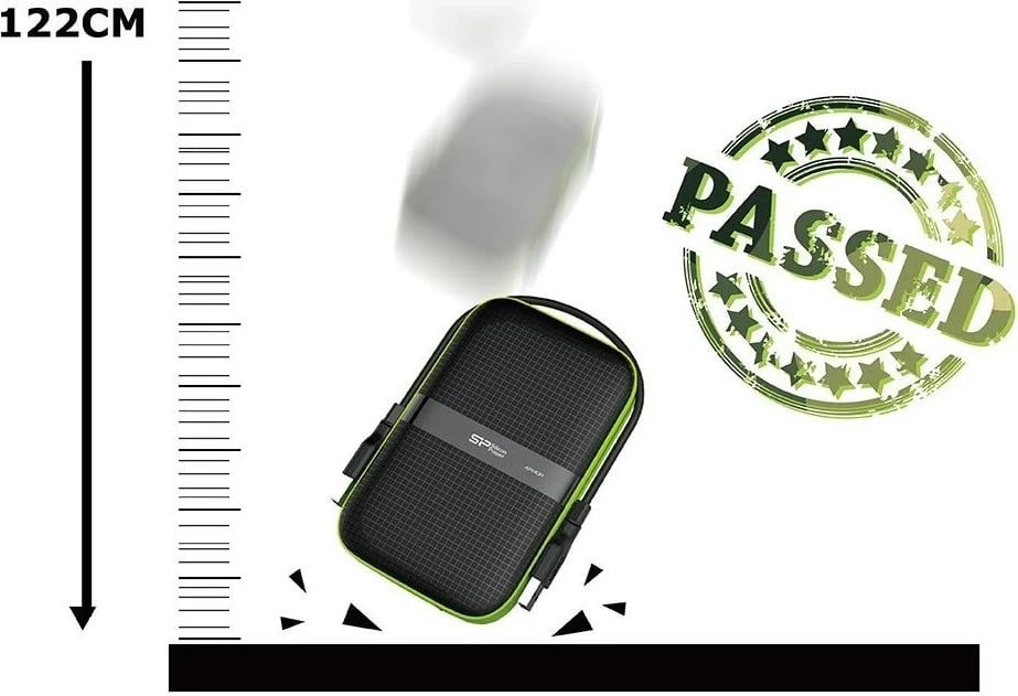 Disk HDD Silicon Power Armor A60, 5TB, i gjelbër/i zi 