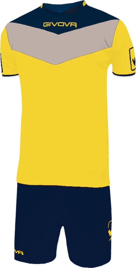 Set sportiv Givova unisex, verdhë-kaltër