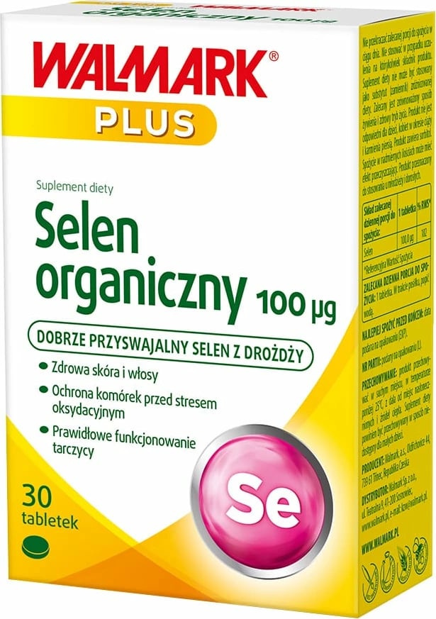 Suplement ushqimor WALMARK Selenium 100µg 30 tableta
