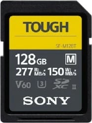 Kartelë memorie SONY Tough Series SF-M128T 128GB SDXC UHS-II e zezë