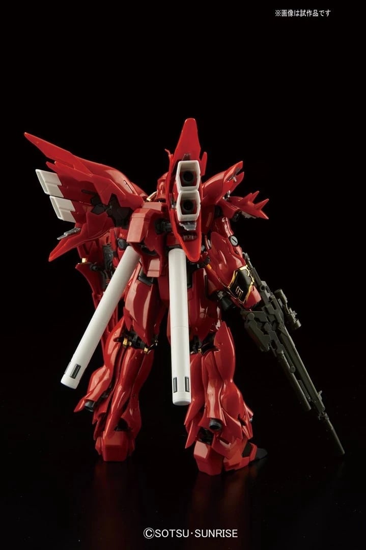 Model Sinanju Bandai RG 1/144, e kuqe