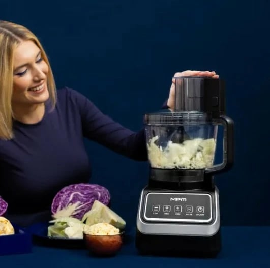 Robot kuzhine MPM MRK-27, 2600 ml, 2000 W, i zi/argjend