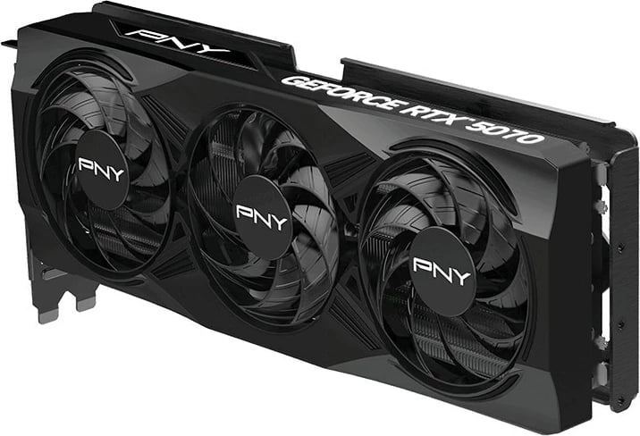 Kartelë grafike PNY GeForce RTX 5070 OC, 12 GB GDDR7, Zezë