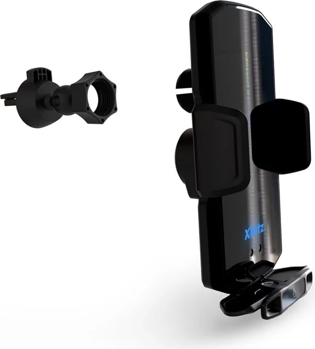 Mbajtës automatik për veturë Xblitz FX2 EXCLUSIVE me karikim wireless, i zi