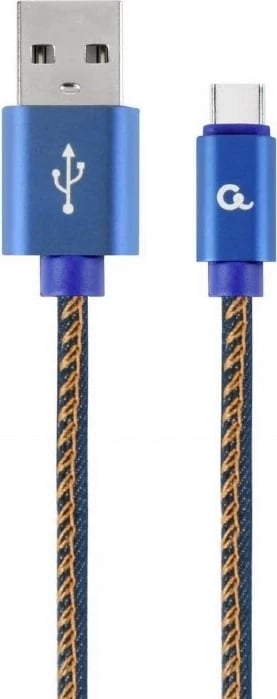 Kabllo Cablexpert USB-A/USB-C, 1m, e kaltër