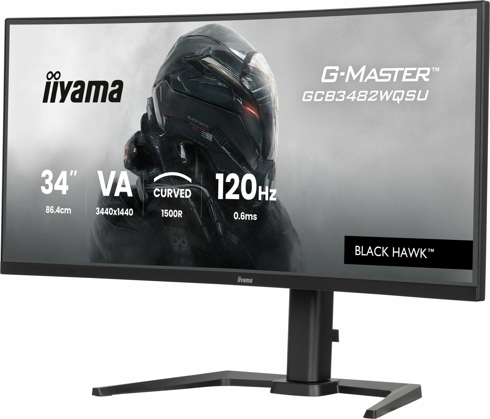 Monitor gaming iiyama G-Master GCB3482WQSU-B1, 34 inç, UltraWide, 3440x1440, 120Hz, i zi
