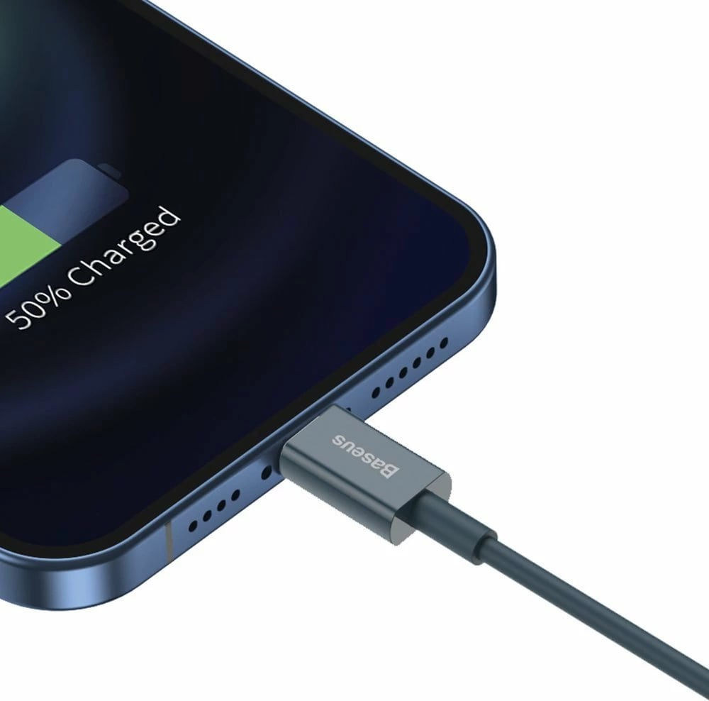 Kabllo Baseus Superior CALYS-A03 USB në Lightning, 1 m, Blu