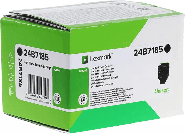 Toner, Lexmark 24B7185, 9000 faqe, standard, i zi