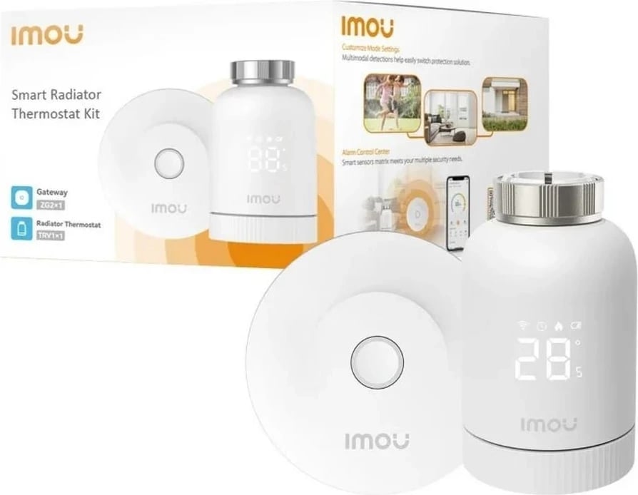 Termostat Imou TRV1 Kit ZigBee, Bardhë