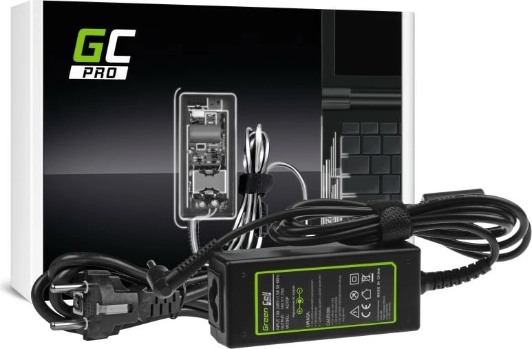 Karikues laptopi Green Cell PRO AD70P, 19V 1.75A 33W, për Asus X201E, i zi