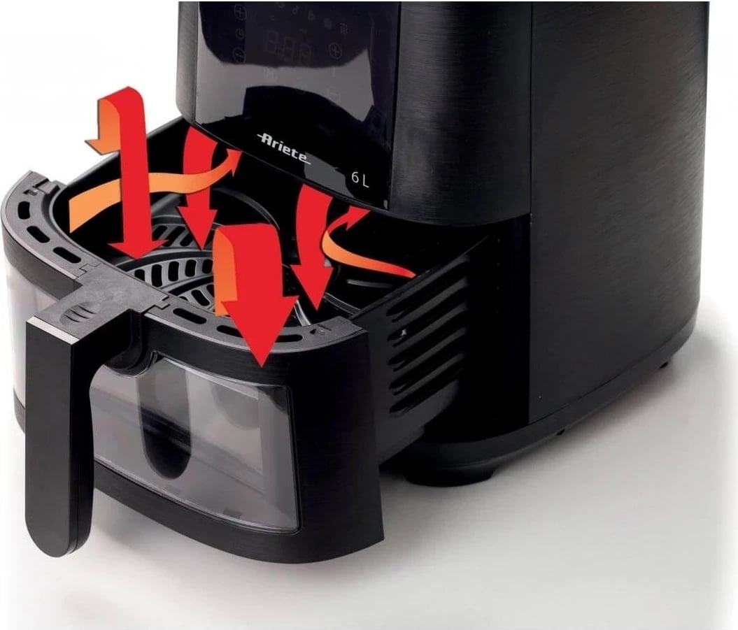 Fritezë me ajër Ariete 4626/00, 6L, 1300W, e zezë