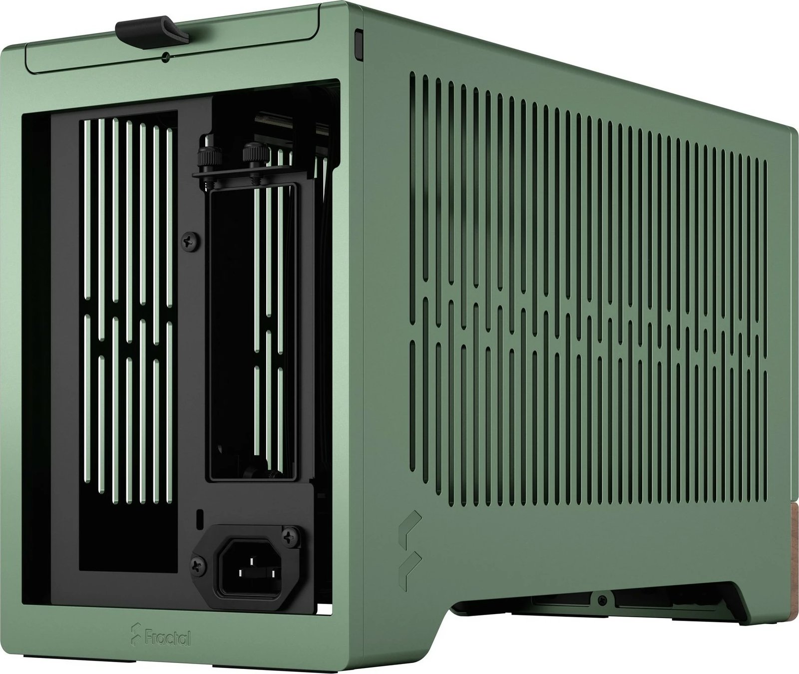 Kasë Fractal Design Terra Mini-ITX, alumini, arrë, jeshile Kasë Fractal Design Terra Mini-ITX, alumini, arrë, jeshile