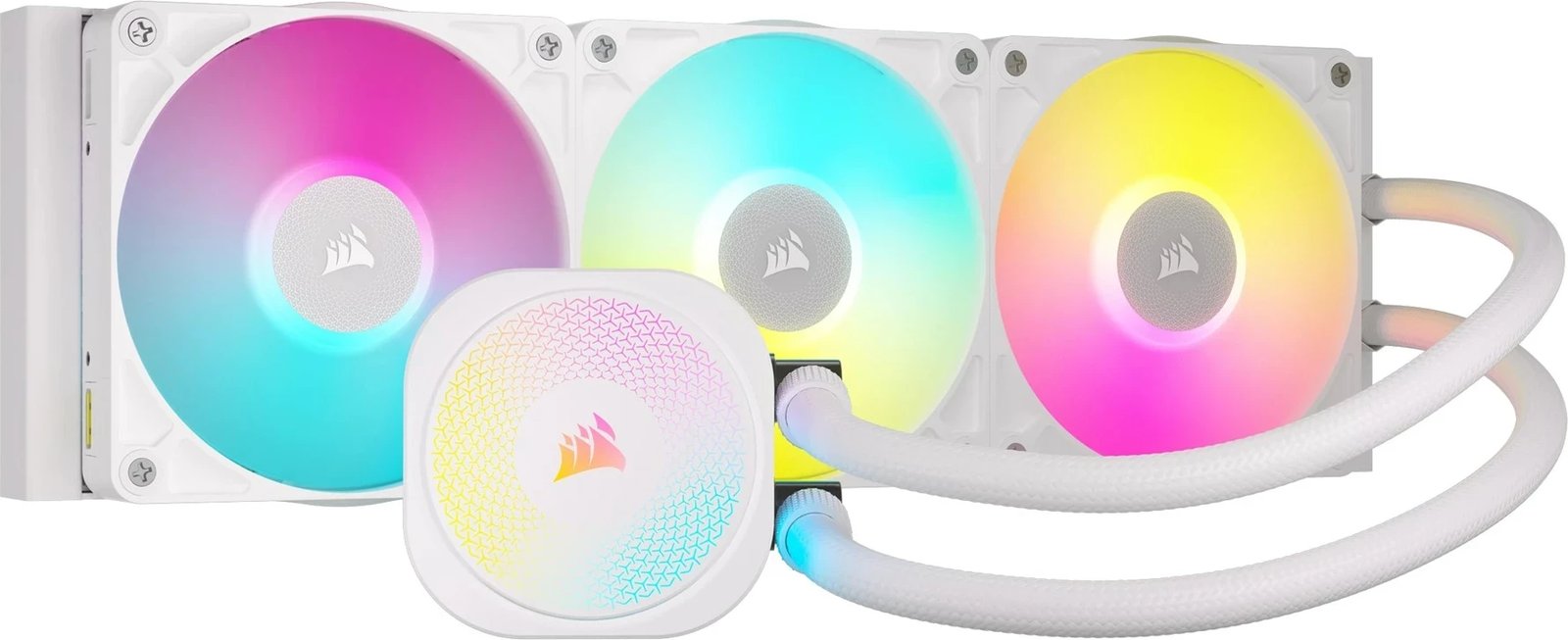 Ftohës uji Corsair iCUE LINK TITAN RX RGB, 12 cm, i bardhë