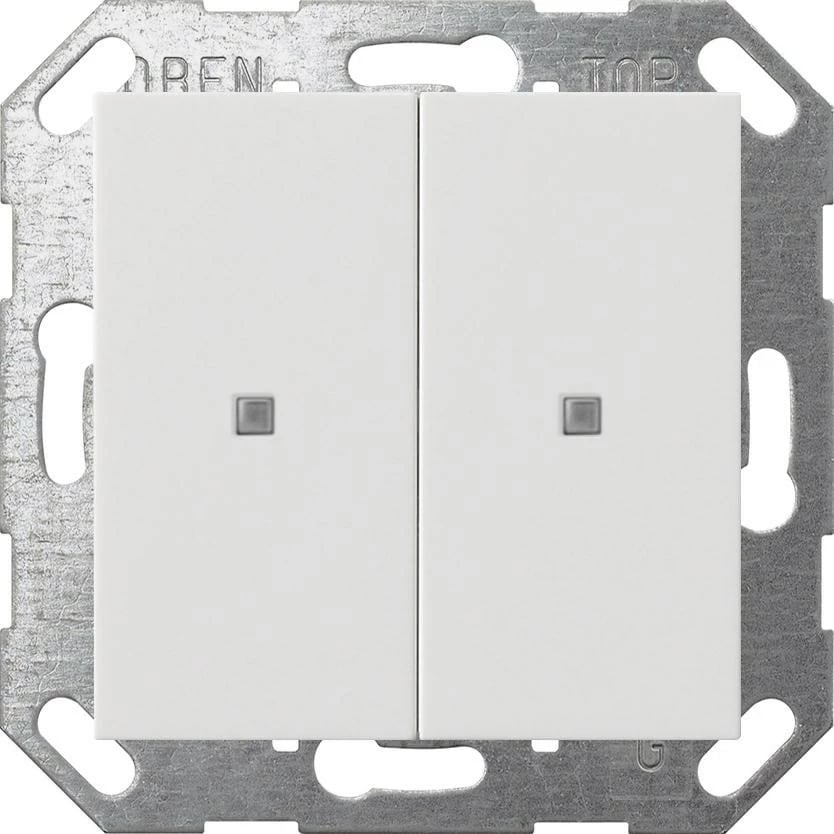 Sensor butoni GIRA KNX ONE System 55, i bardhë mat