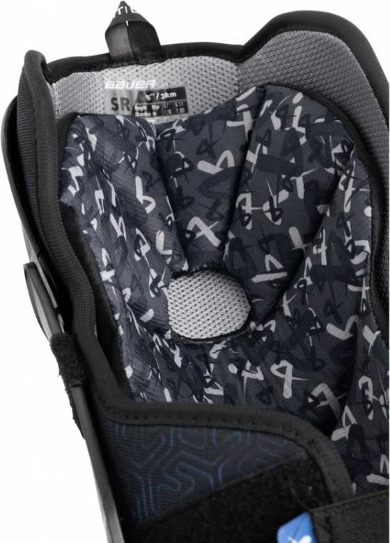 Mbrojtëse kërcinjsh Bauer për meshkuj, të bardha/zeza