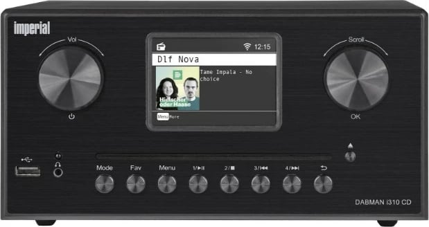 Sistem audio mikro për shtëpi Imperial DABMAN i310 CD, Bluetooth 5.1, FM, USB, i zi