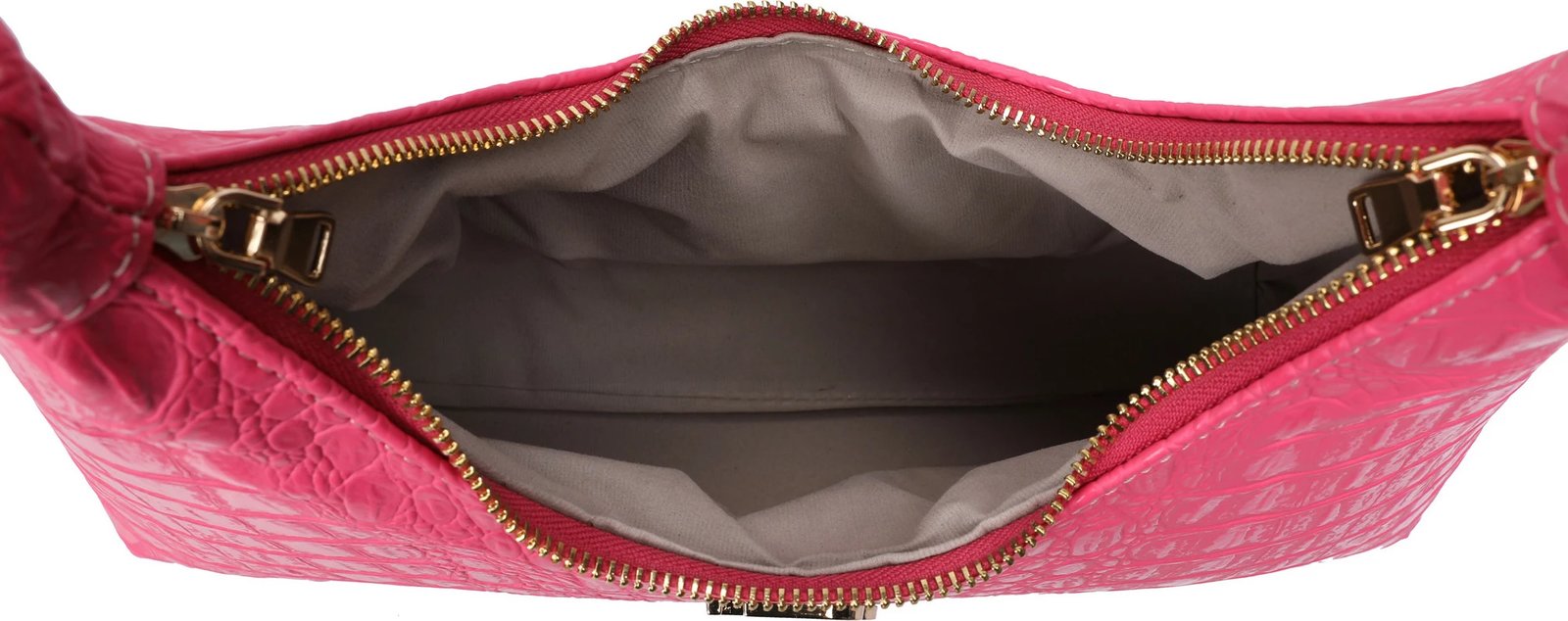 Çantë shpatull për femra, Lucky Bees, croco fuchsia, 505