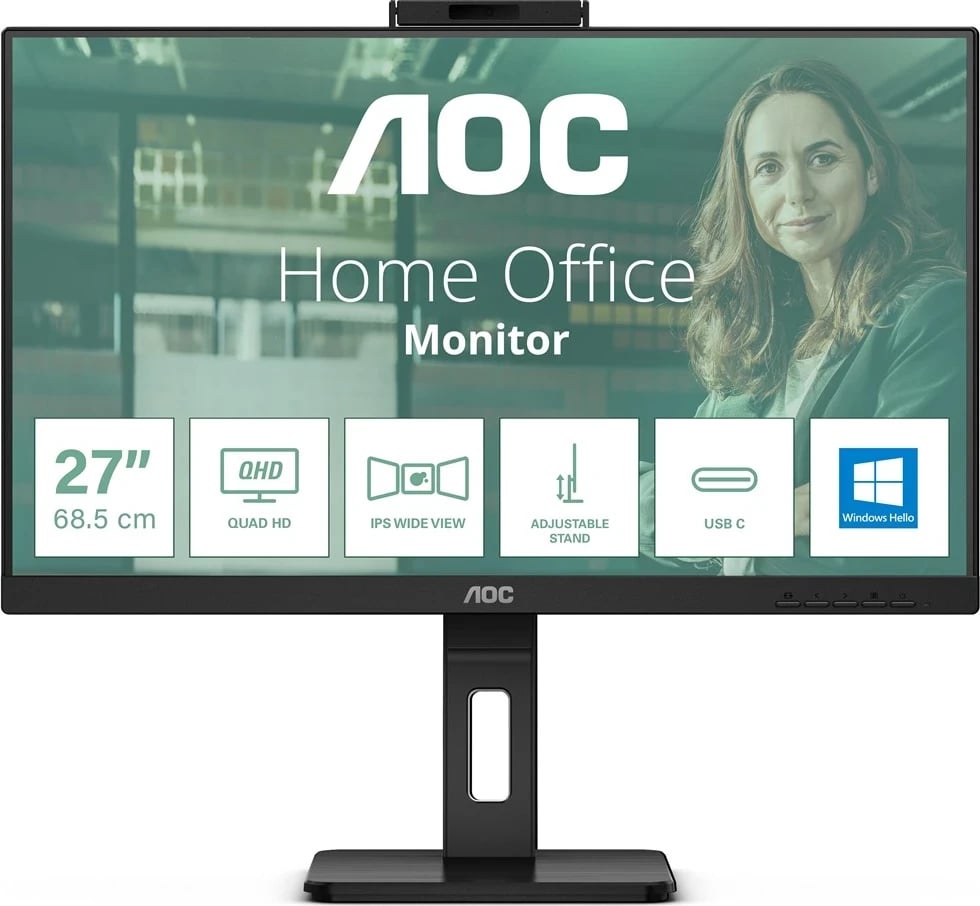 Monitori AOC 24P3QW, 23.8 inç, Full HD, i zi