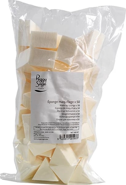 Sfungjer për make-up Peggy Sage 50 copë