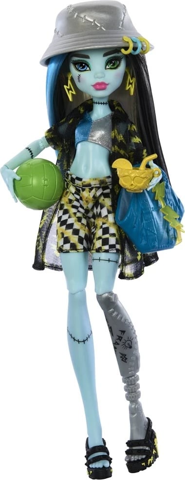 Kukull Monster High Scare-adise Island Frankie Stein, MATTEL, Shumëngjyrëshe