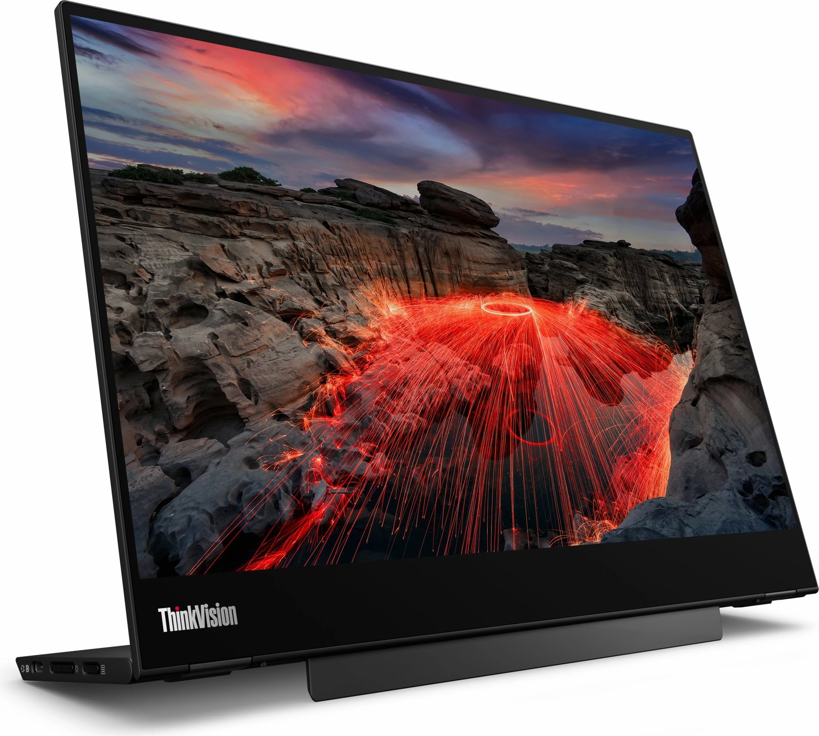 Monitor Lenovo ThinkVision M14t Gen 2, 35.6cm/14", Touch, 60Hz, Raven Black