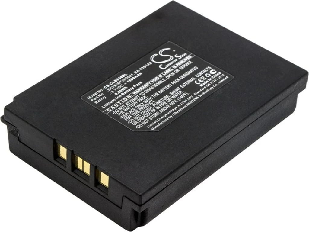 Bateri për Cipherlab 8300, 3.7V, 1800mAh, Li-Ion, e zezë