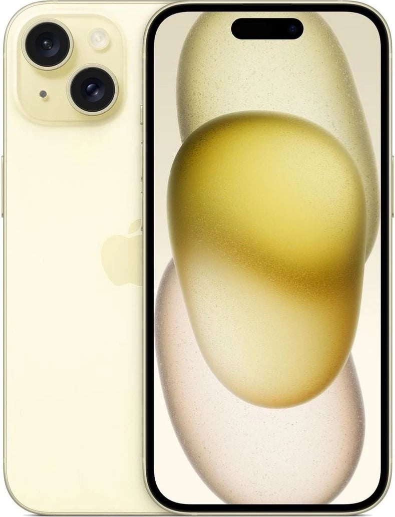 Telefoni Apple iPhone 15, 128GB, ngjyrë verdhë