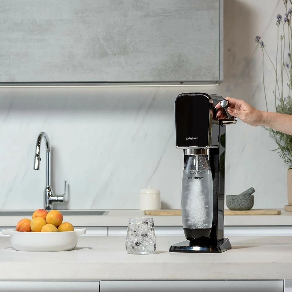 Aparat për gazifikim SodaStream ART, 1 L, 60 L, e zezë, çelik