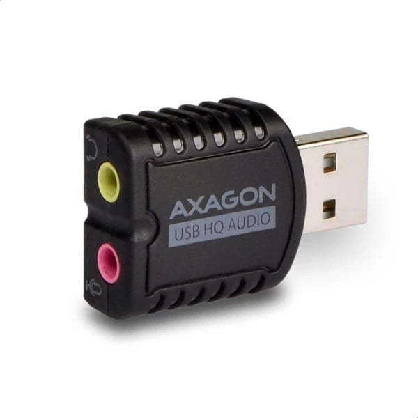 Kartë zanore e jashtme AXAGON ADA-17, USB 2.0 MINI, 96kHz/24-bit, e zezë