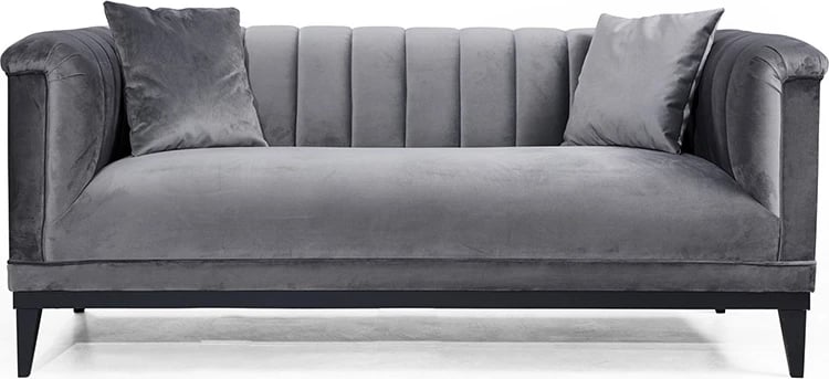 Divan dy vendësh PWF-0541 kadife anthracite 190x89x79cm