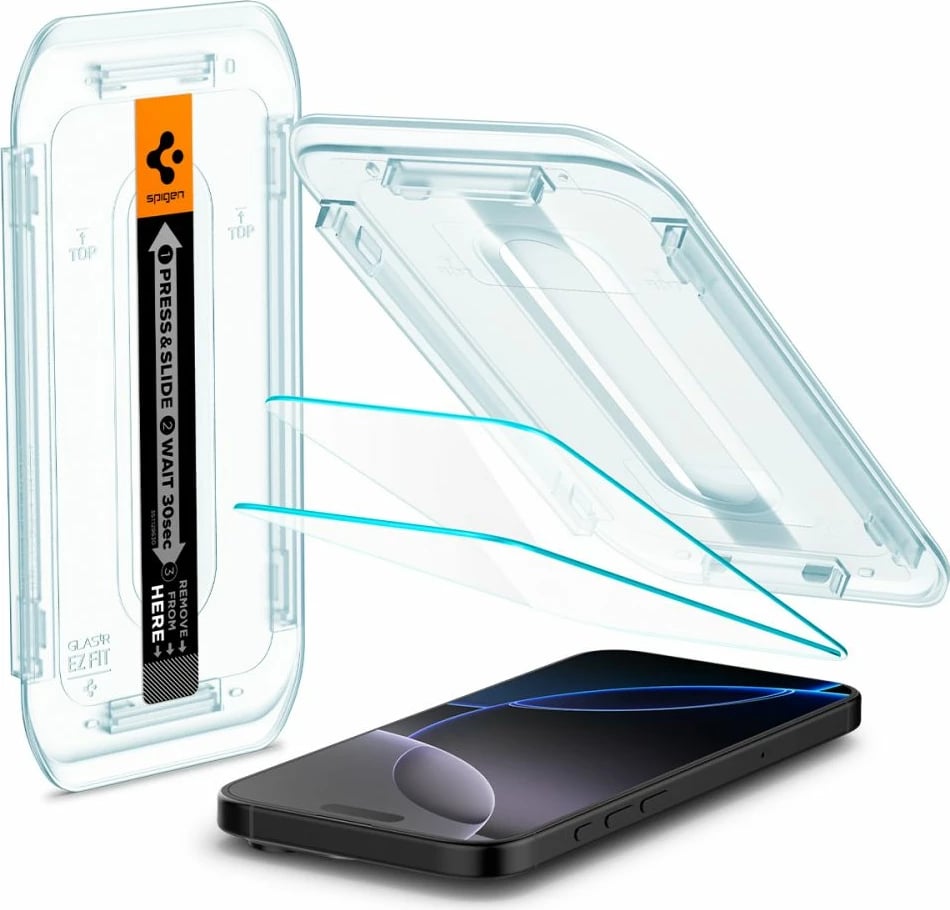 Xham mbrojtës Spigen Glas.tR EZ Fit për iPhone 16 Pro Max, 2 copë