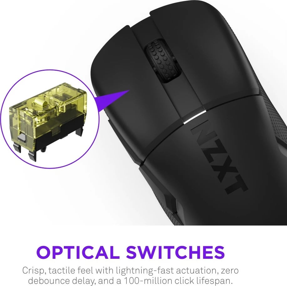 Maus wireless NZXT LIFT Elite, 26000 DPI, 6 butona, i zi