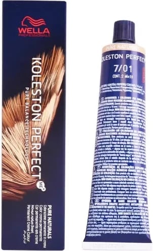 Ngjyrë për flokë Wella Koleston Perfect Me+ 7/01 Pure Naturals unisex 60ml