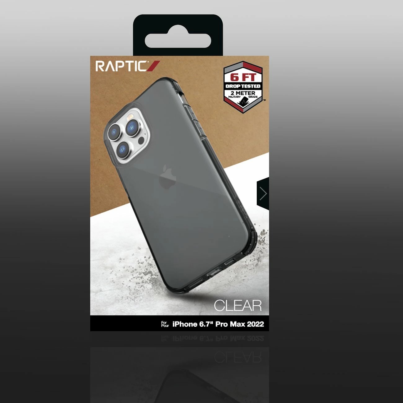 Mbështjellës Raptic X-Doria Clear për iPhone 14 Pro Max, MagSafe, Gri