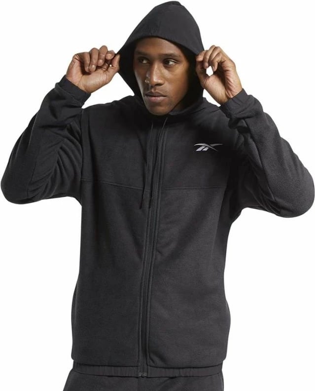 Duks me kapuç Reebok për meshkuj, i zi