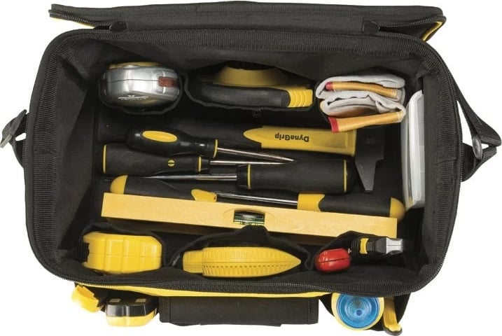 Çantë veglash Stanley STST1-73615, 14", poliestër, zi/verdhe
