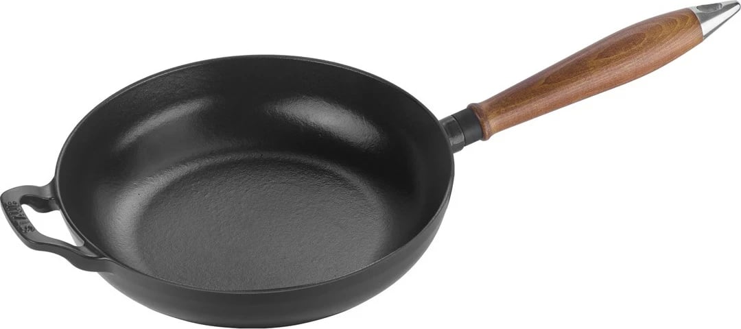 Tigan gize STAUB me dorezë druri, 24 cm