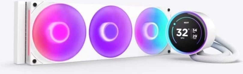 Ftohës me lëng për procesor NZXT Kraken Elite 360 RGB, 12 cm, i bardhë