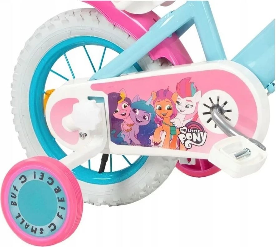 Biçikletë fëmijësh TOIMSA My Little Pony 12", 4 rrota, Rozë/Kaltër Biçikletë fëmijësh TOIMSA My Little Pony 12", 4 rrota, Rozë/Kaltër