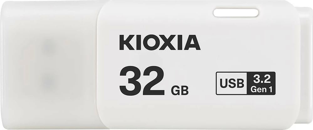 Pendrive Kioxia Hayabusa U301, 32GB, USB 3.2 Gen 1, Bardhë