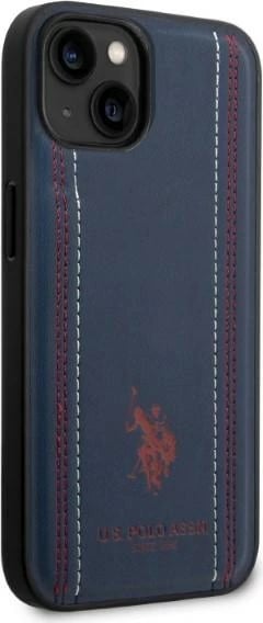 Mbështjellës U.S. Polo Assn. USHCP14SPFAV për iPhone 14 6.1", lëkurë sintetike, blu e errët