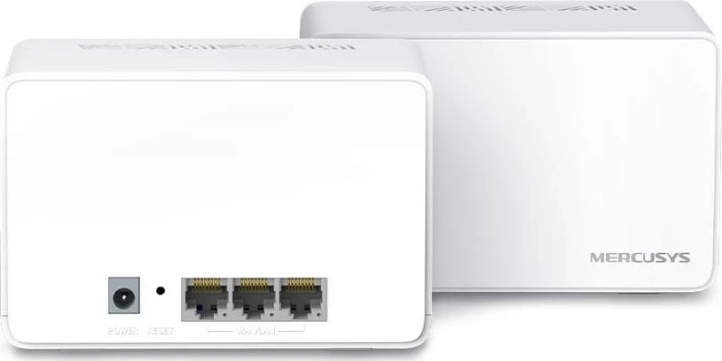 Router DSL Mercusys Halo H80X, Wi-Fi 6, sistem mesh, 2-pako, bardhë