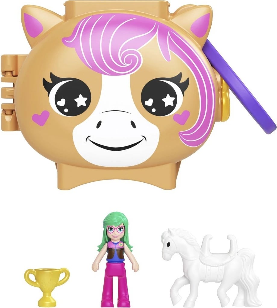 Set lodrash Polly Pocket Mattel GYV99/JCB20, figurina, plastikë, për fëmijë, shumëngjyrëshe