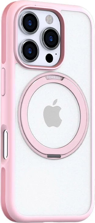Mbështjellës Torras Ostand R Fusion për iPhone 16 Pro Max, rozë