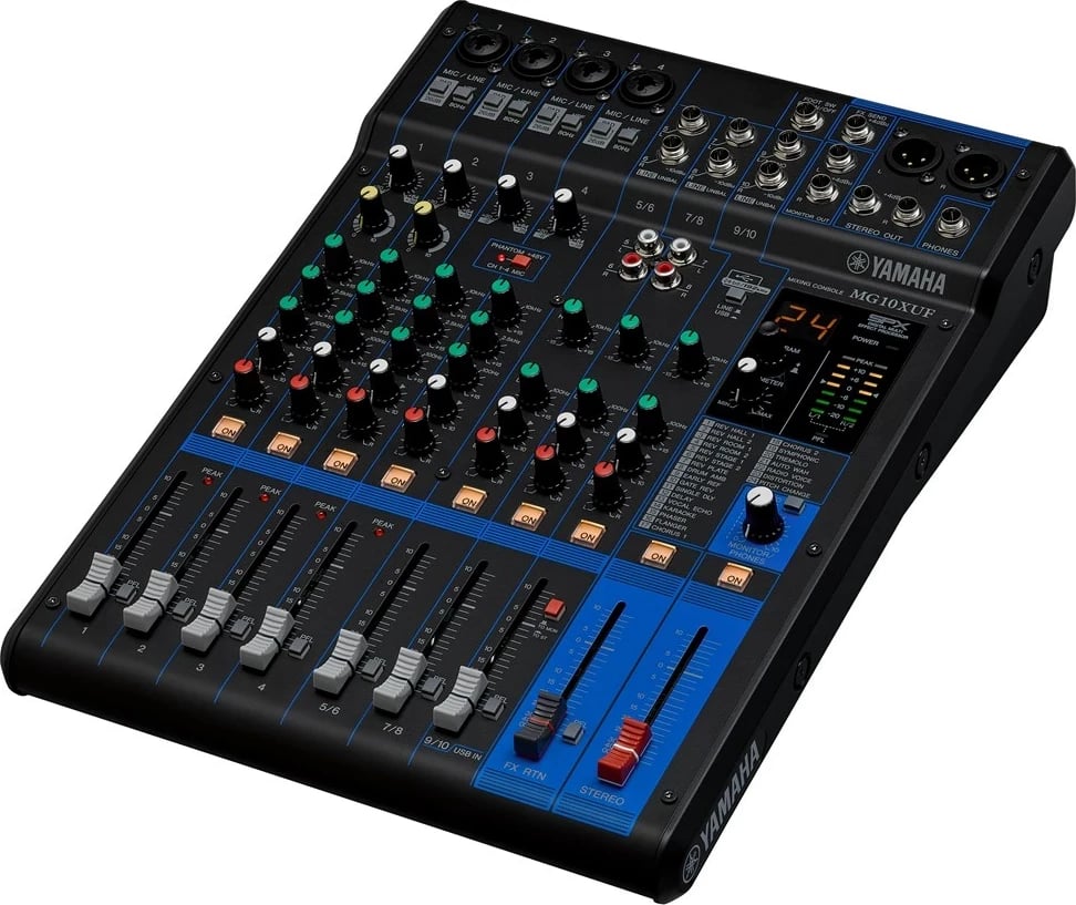 Mikser audio Yamaha MG10XUF, 10 kanale