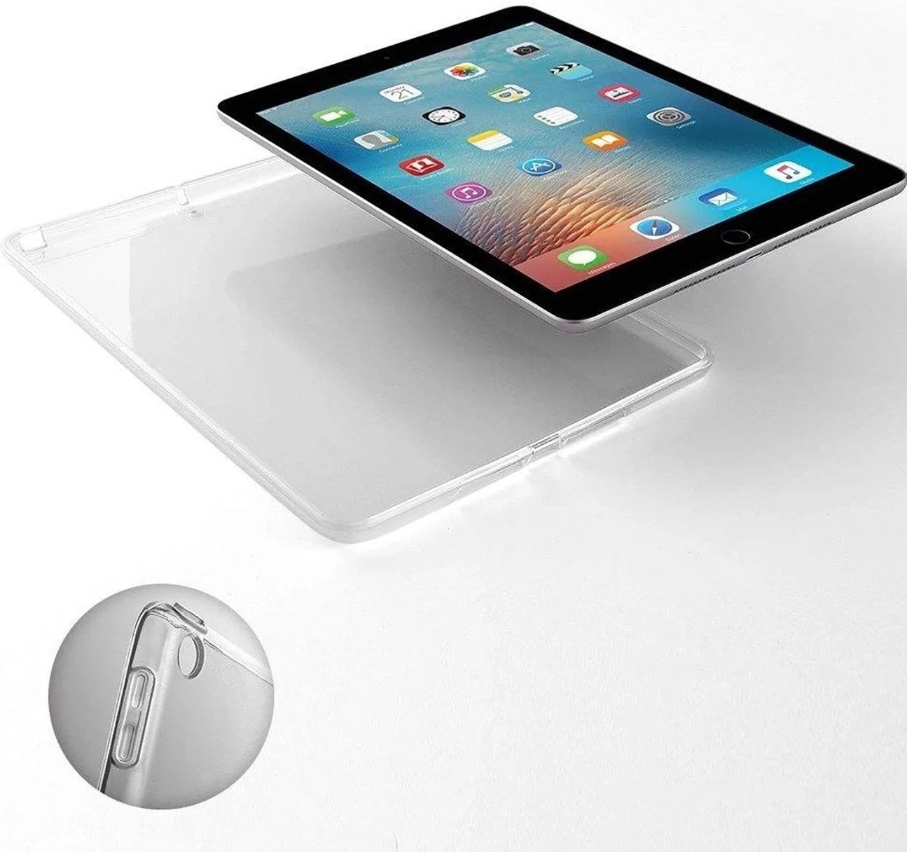 Mbështjellës tablet Hurtel Slim Case për iPad Air 11" (2024), TPU, Transparent